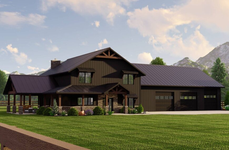 Plan Spotlight: The Charm of 135047GRA Barndominium