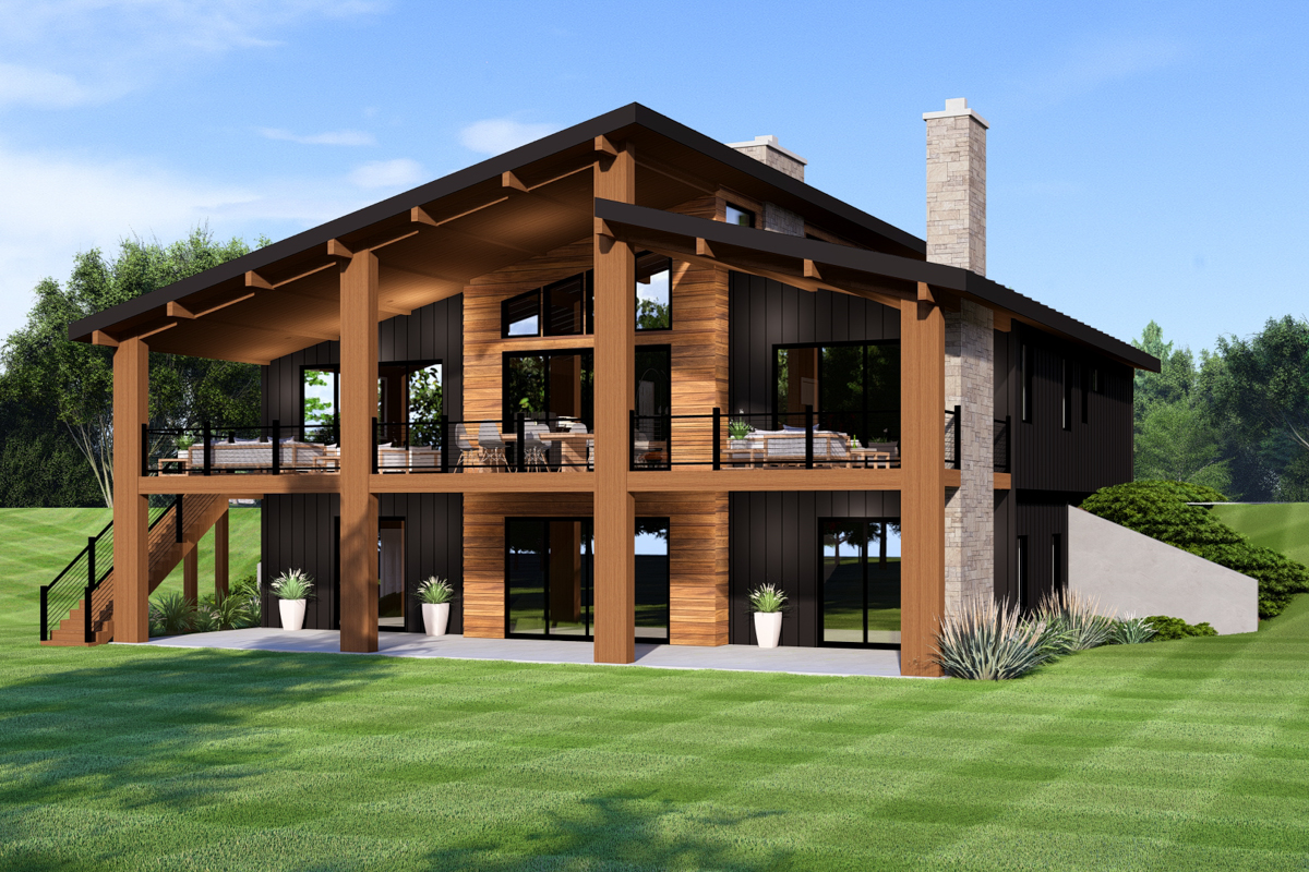 Modern Mountain House Plan - 135259GRA - Architectural Designs