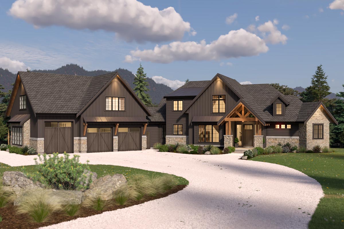 Rustic Mountain House Plans - 770504JME - Architectural Designs