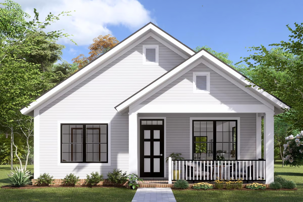 Plan 52253WM 3 Bed Cottage with Options - 1397 Sq Ft