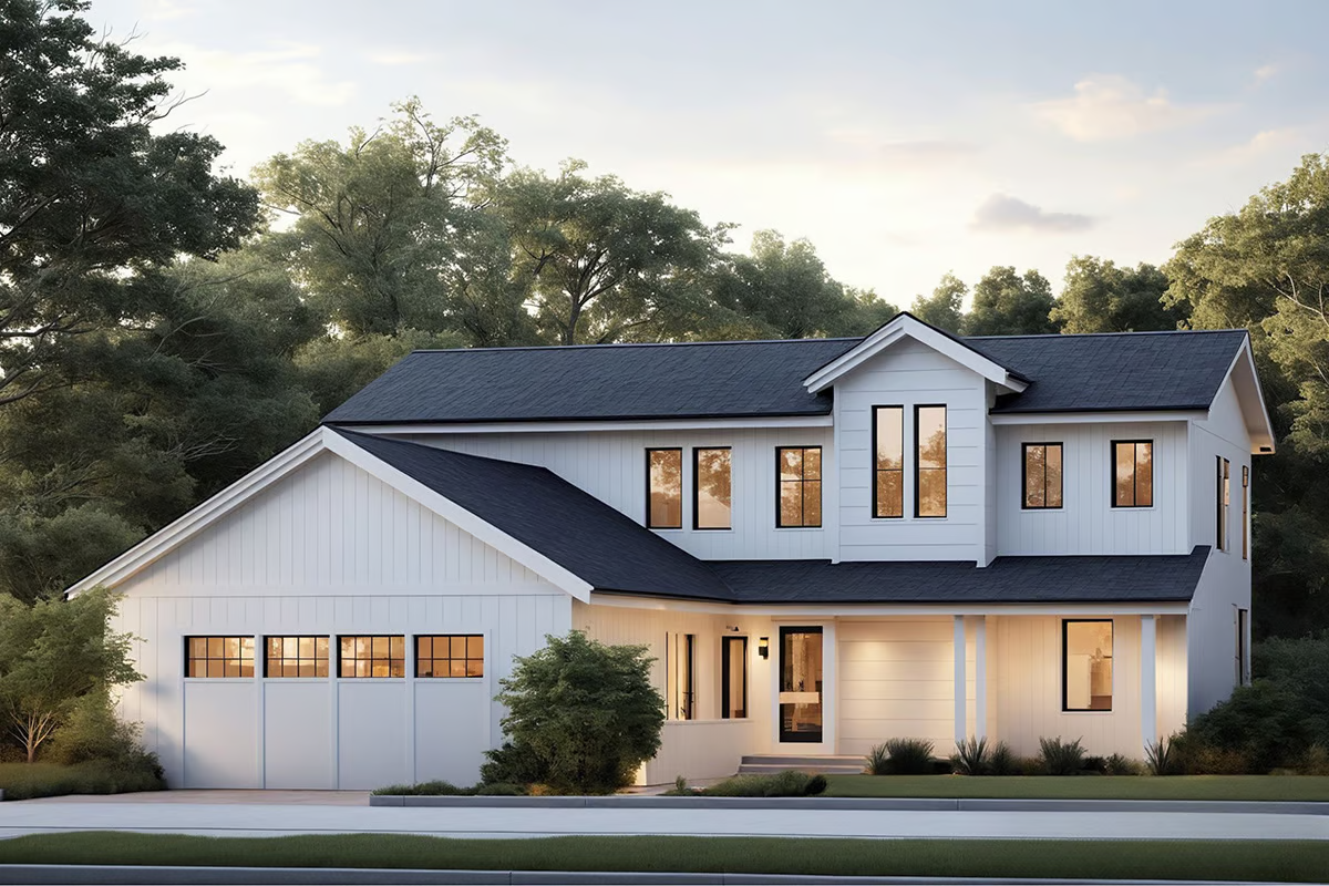 Plan 833051WAT
Exclusive
Two-Story Modern Farmhouse Plan with Second Level Loft - 3006 Sq Ft
House Plan